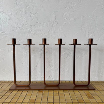 Van Keppel Green Copper finish Candelabra, 1950’s