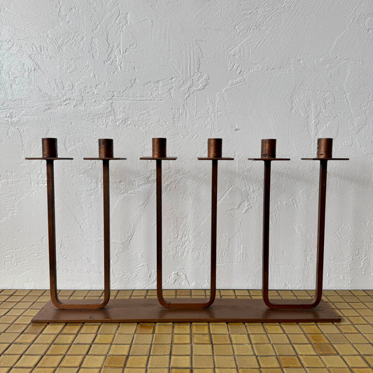Van Keppel Green Copper finish Candelabra, 1950’s