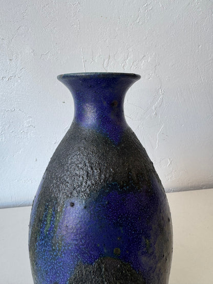 Michael Cohen Studio Pottery Cobalt Glaze Vase