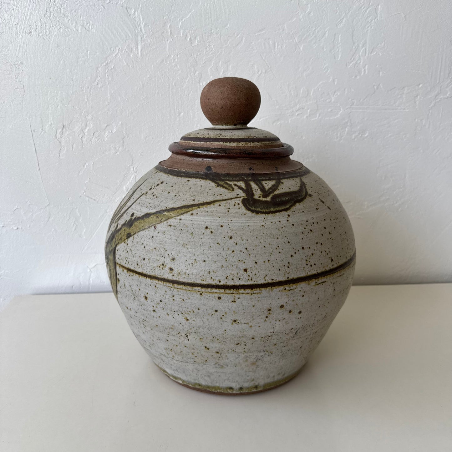 Giant Bill Creitz Studio Pottery Lidded Canister