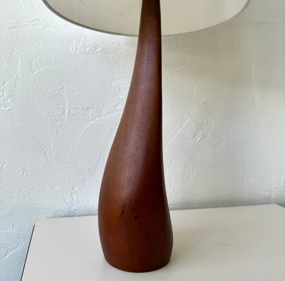 Ernst Henriksen Abstract Sculpted Teak Lamps