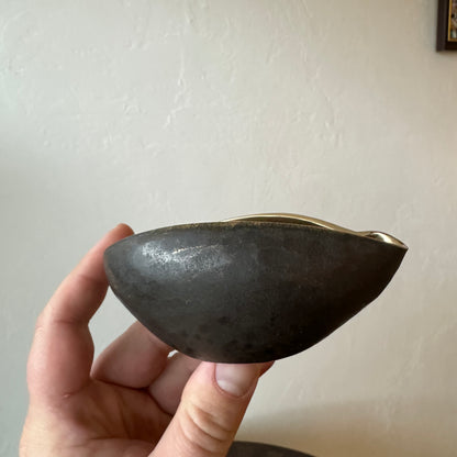 Pinched Bronze Bowl