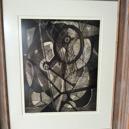 Gordon Gilkey Abstract Block Print