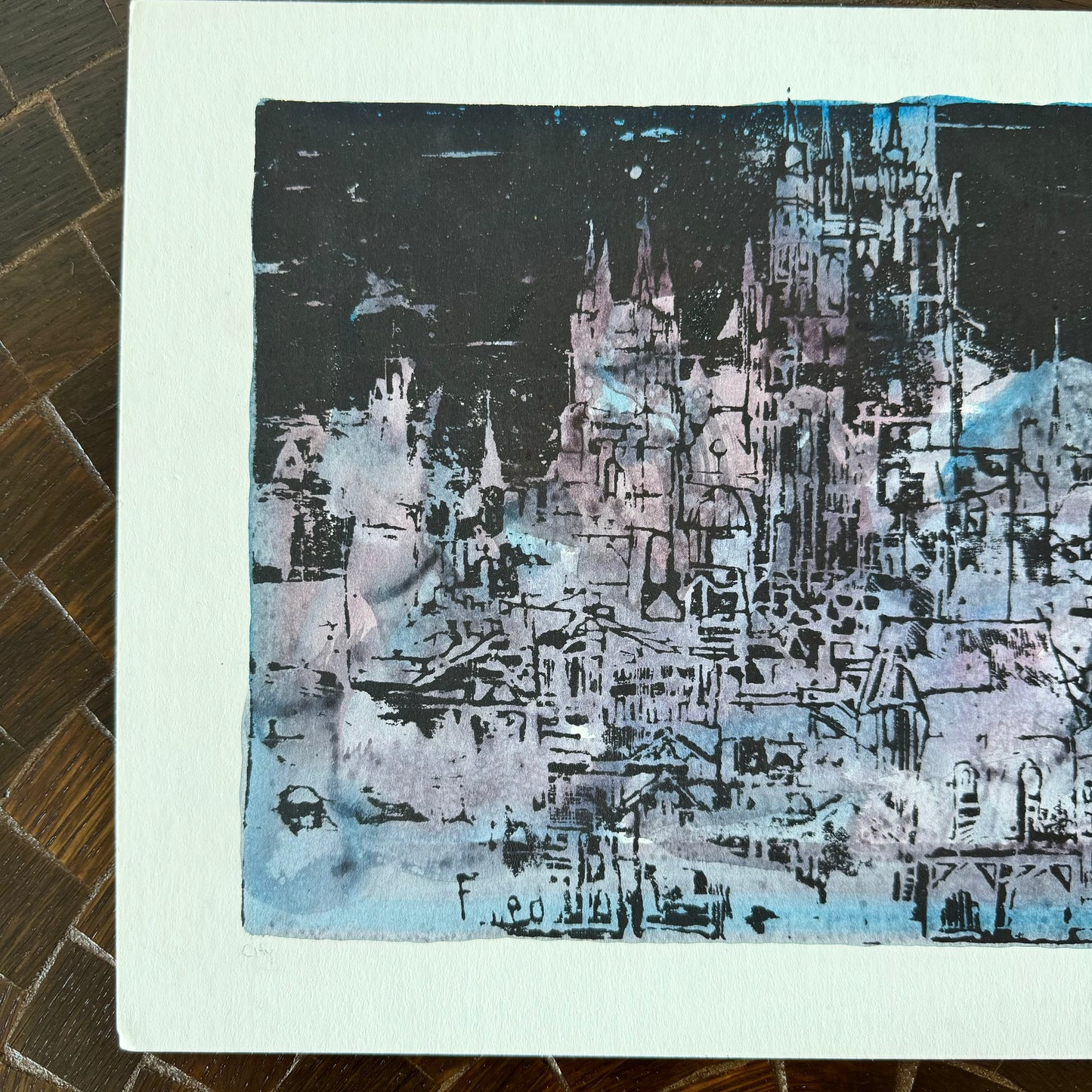 Bennet Norbo Cityscape Monoprint