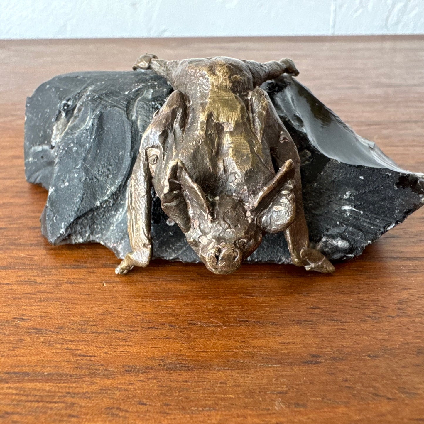 Susan Opie Figurative Bat Bronze Sculpture