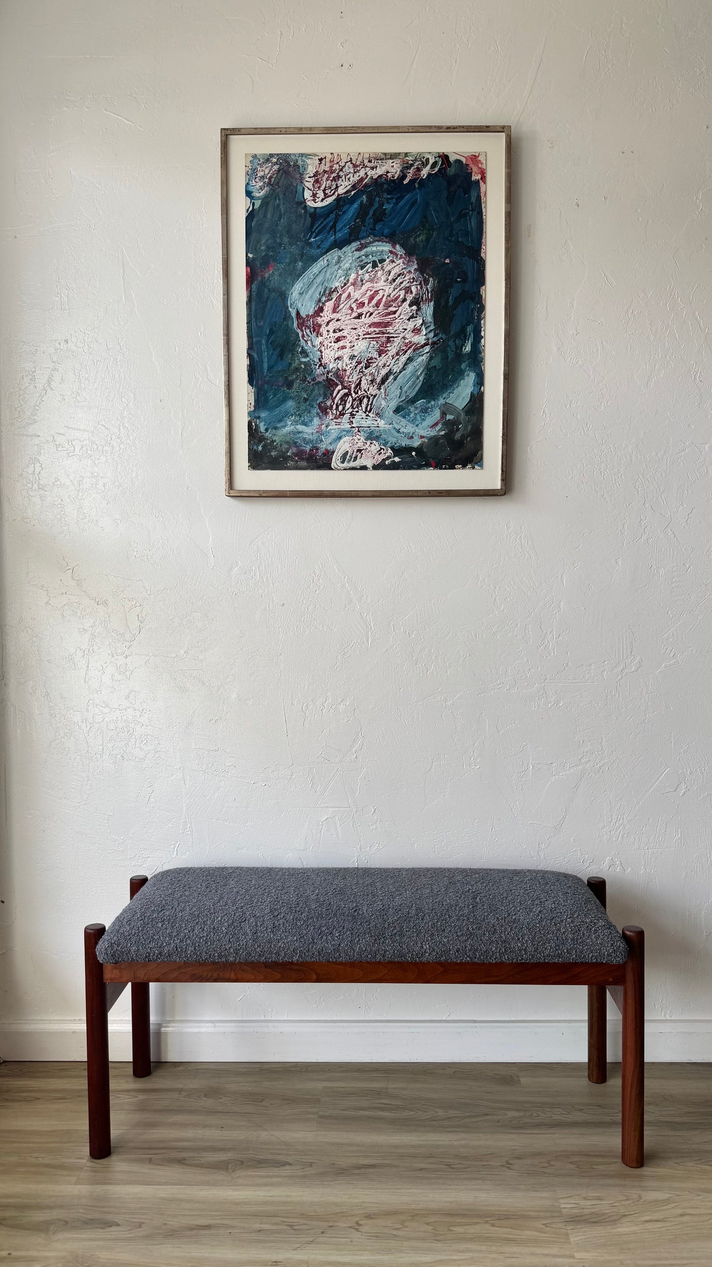 1960’s Mid Century Walnut Bench