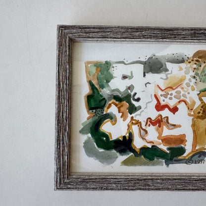 Nelson Sandgren Abstract Watercolor Painting