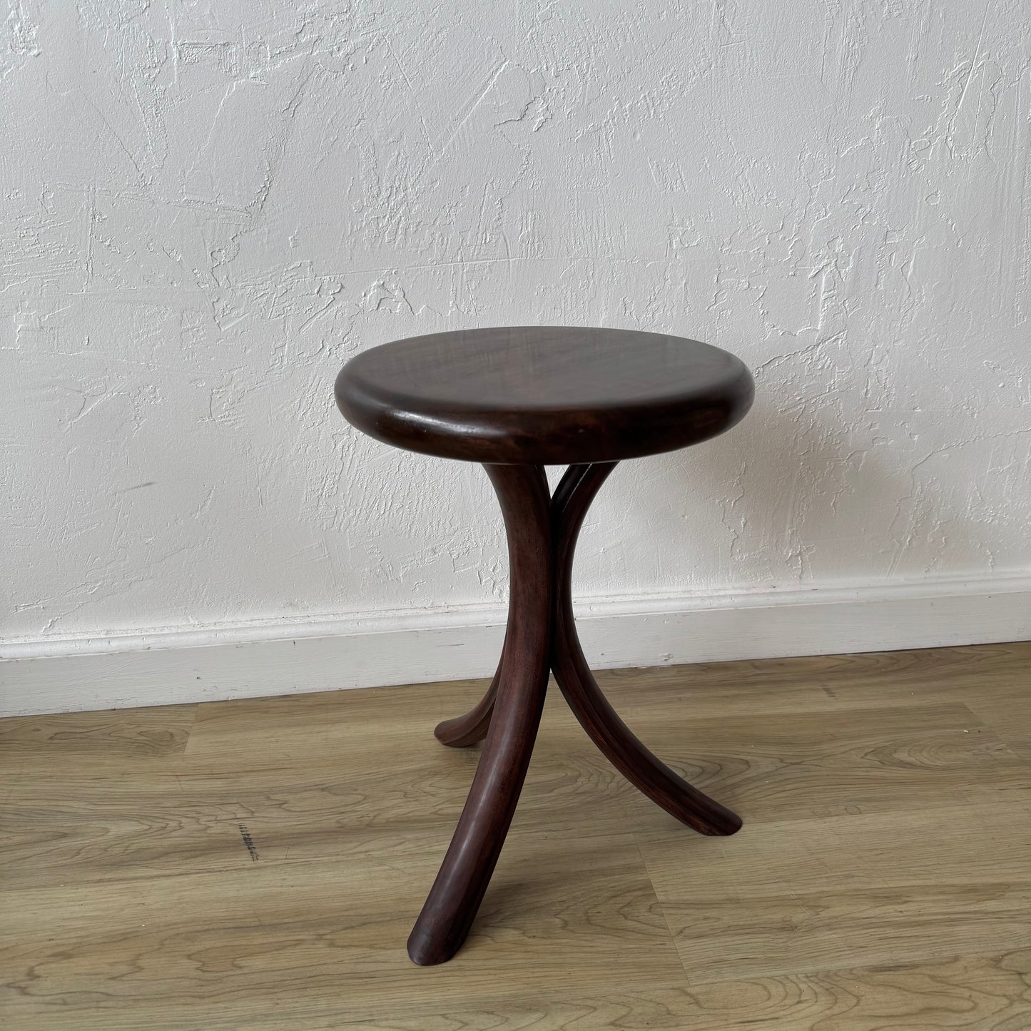 James Nason Oregon Black Walnut Stool Side Table