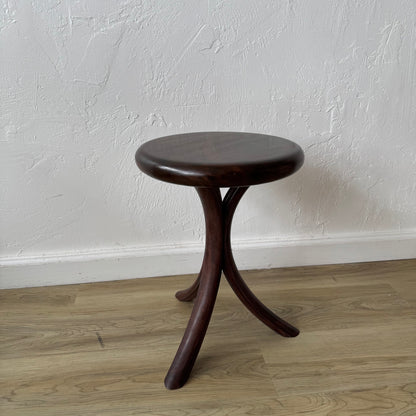 James Nason Oregon Black Walnut Stool Side Table
