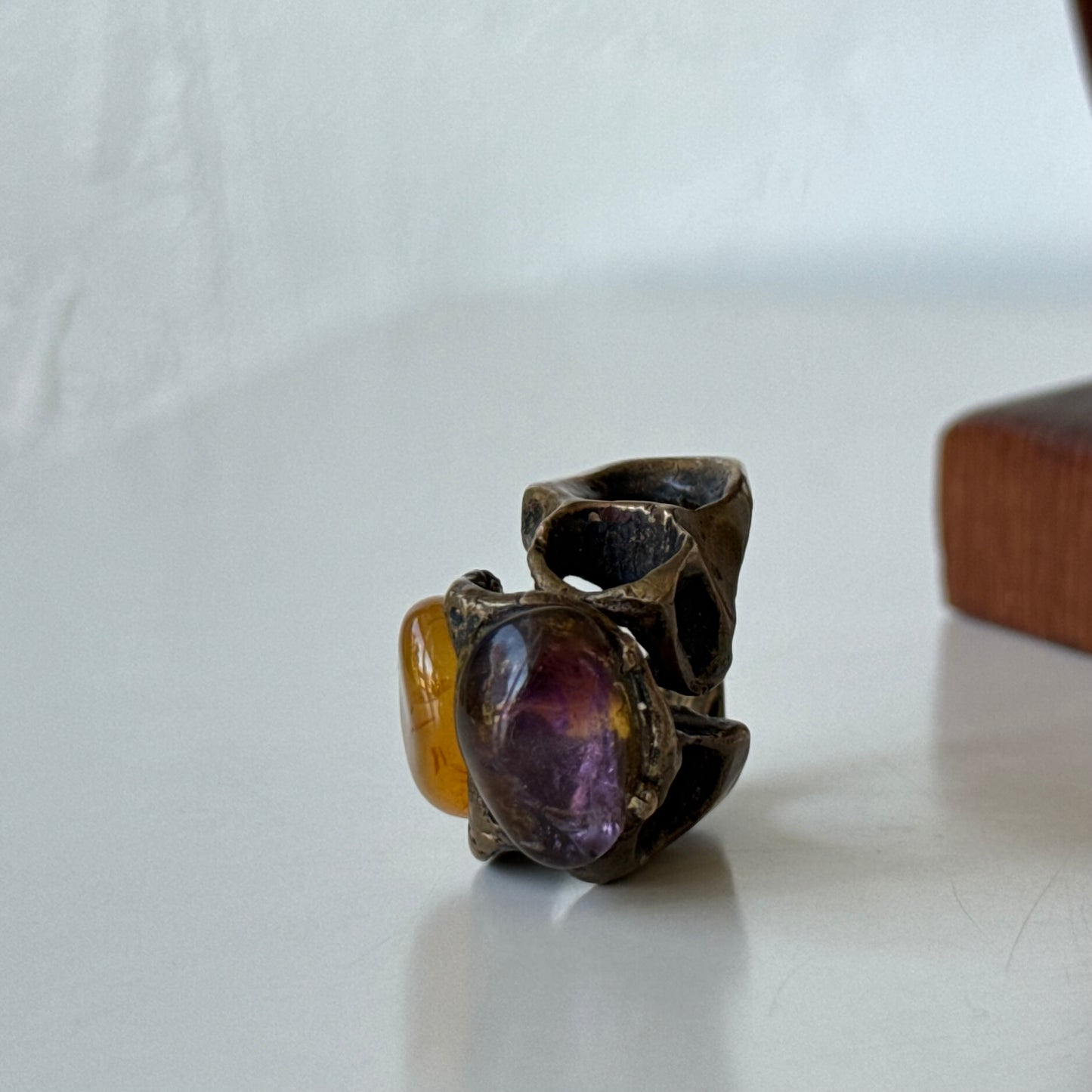 Max Nixon Bronze Amethyst Ring