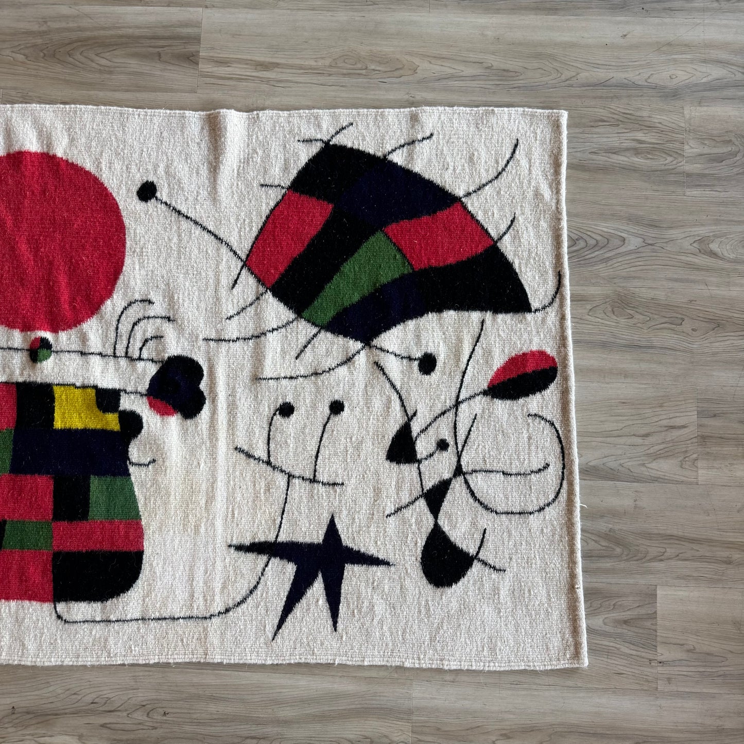 Vintage 1960’s Joan Miro style Wall Tapestry