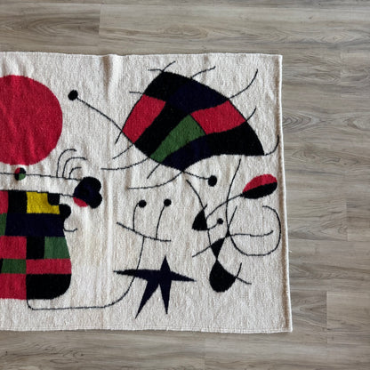 Vintage 1960’s Joan Miro style Wall Tapestry