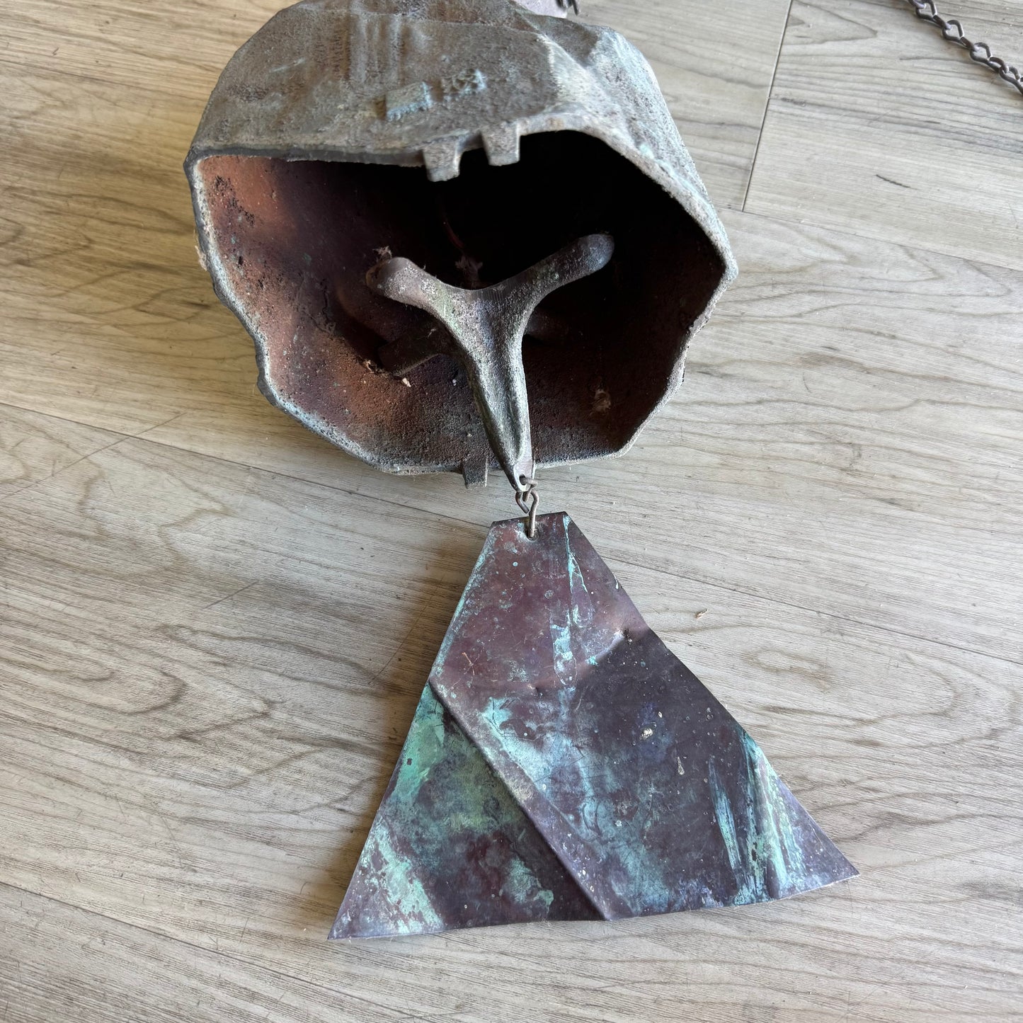 Large Paolo Soleri Abstract Bronze Bell