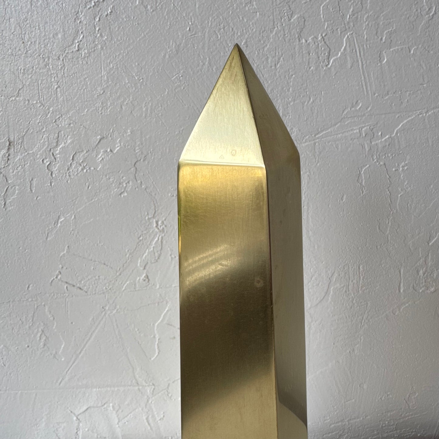 Vintage Italian Sarreid Brass Obelisk