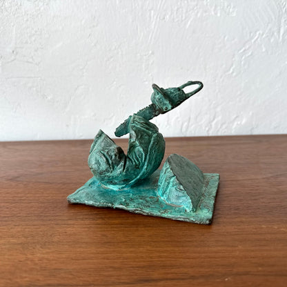Susan Opie Self Portrait Bronze Sculpture