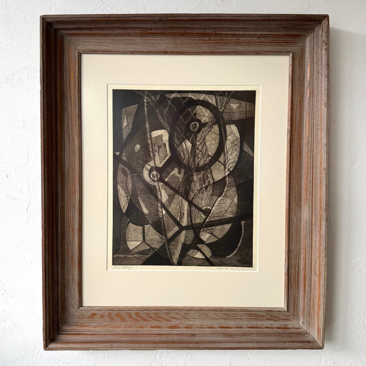 Gordon Gilkey Abstract Block Print