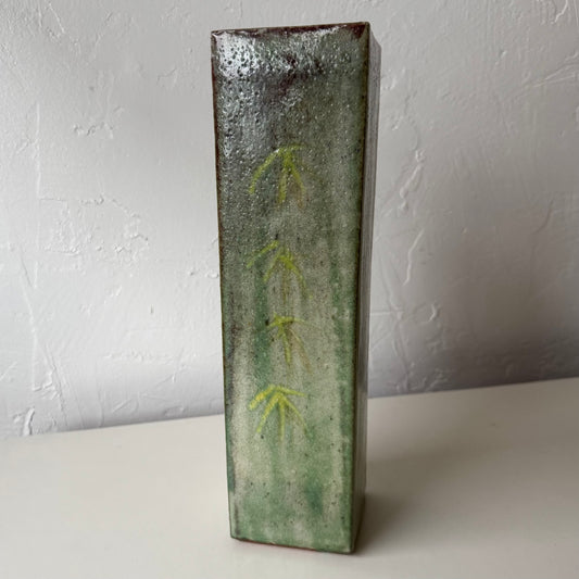 Japanese Studio Pottery Square Vase