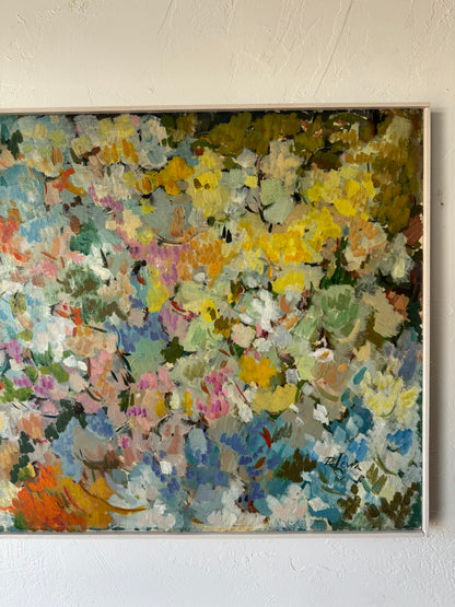 Ray Levra Abstract Colorfield Oil Painting