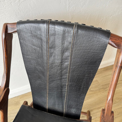 Don Shoemaker Leather Sling Chair
