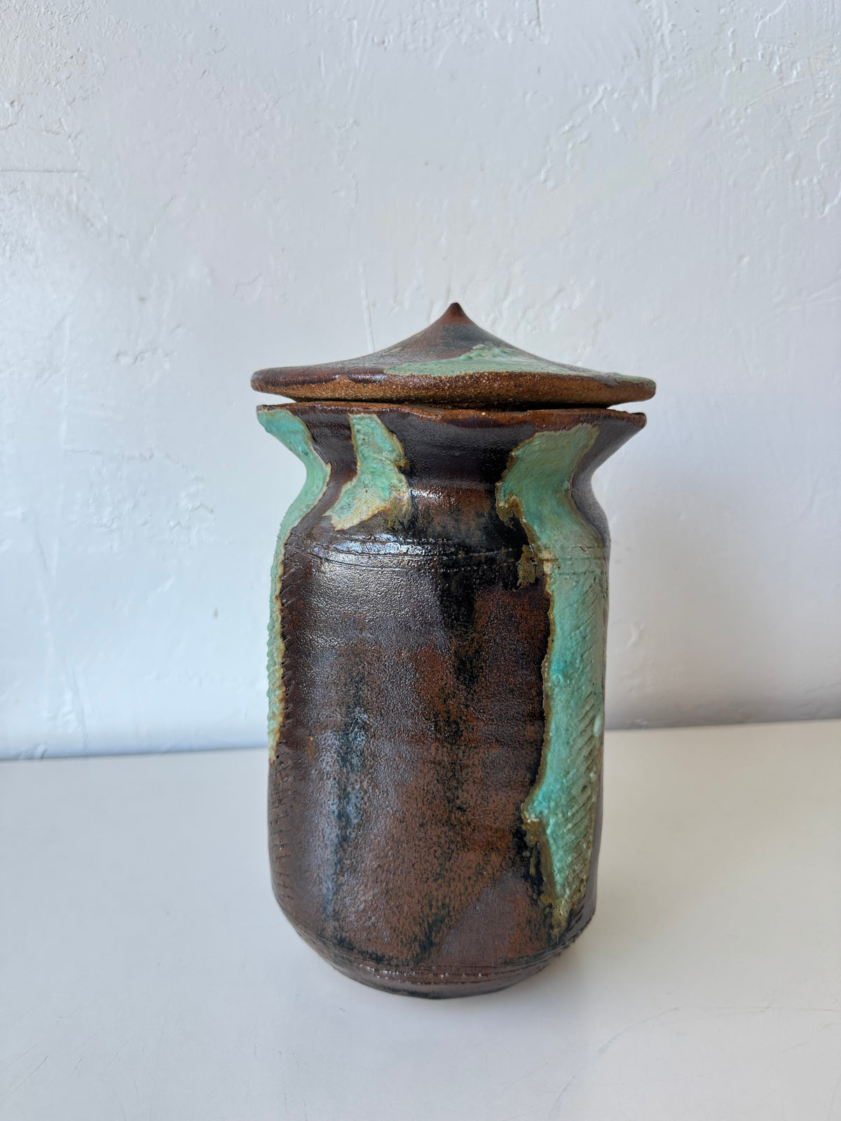 Bill Sax Lidded Studio Pottery Jar