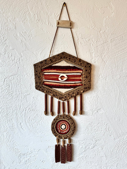 Ceramic Framed Woven Wall Hanging
