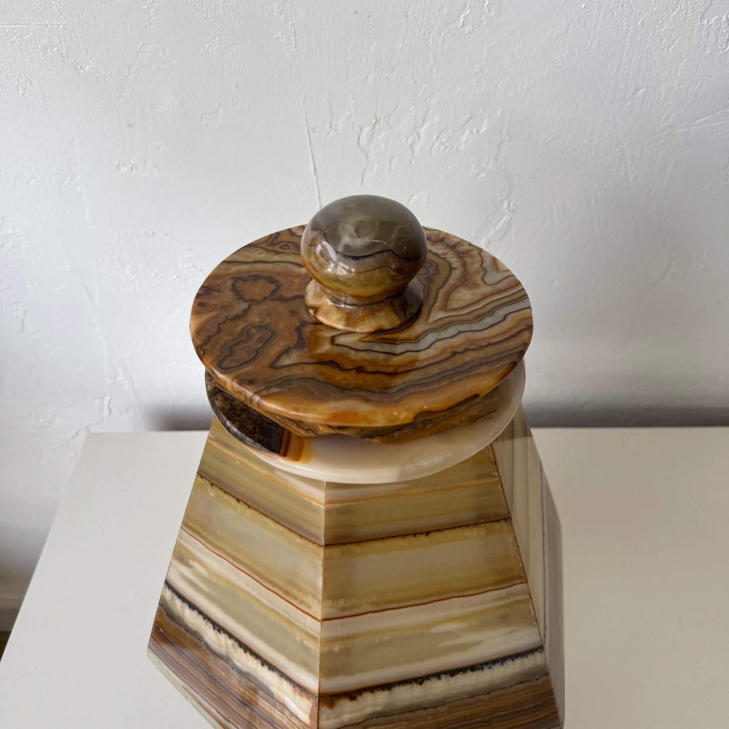 Vintage Onyx Table Lamp