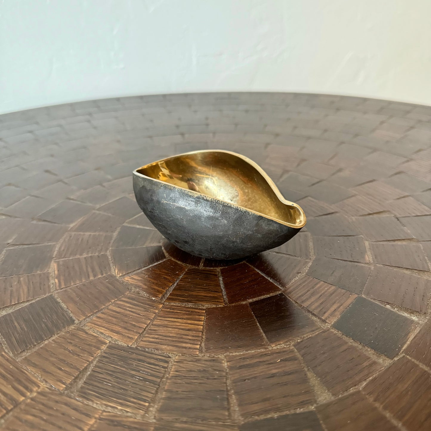 Pinched Bronze Bowl