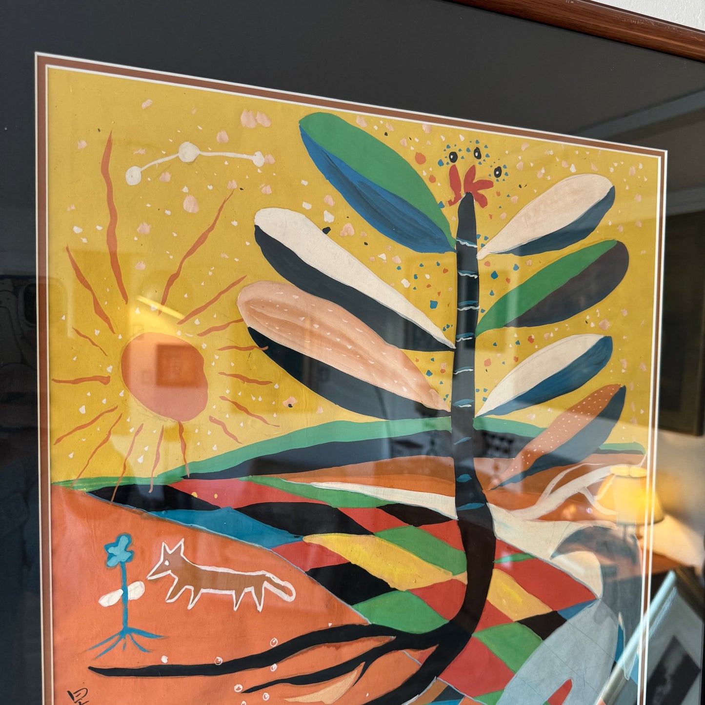 Miao Hui-Xin Abstract Gouache Painting