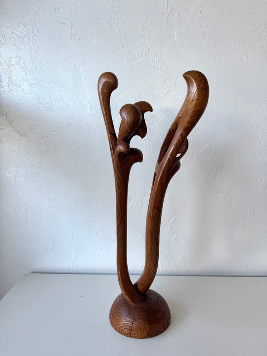 Vernon Albert Organic Abstract White Ash Sculpture
