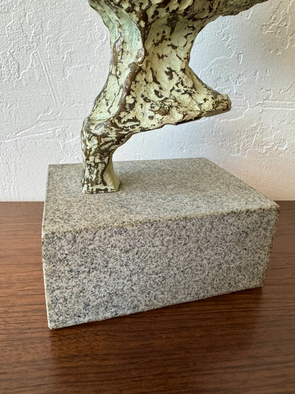 Patinated Bronze Head Sculpture