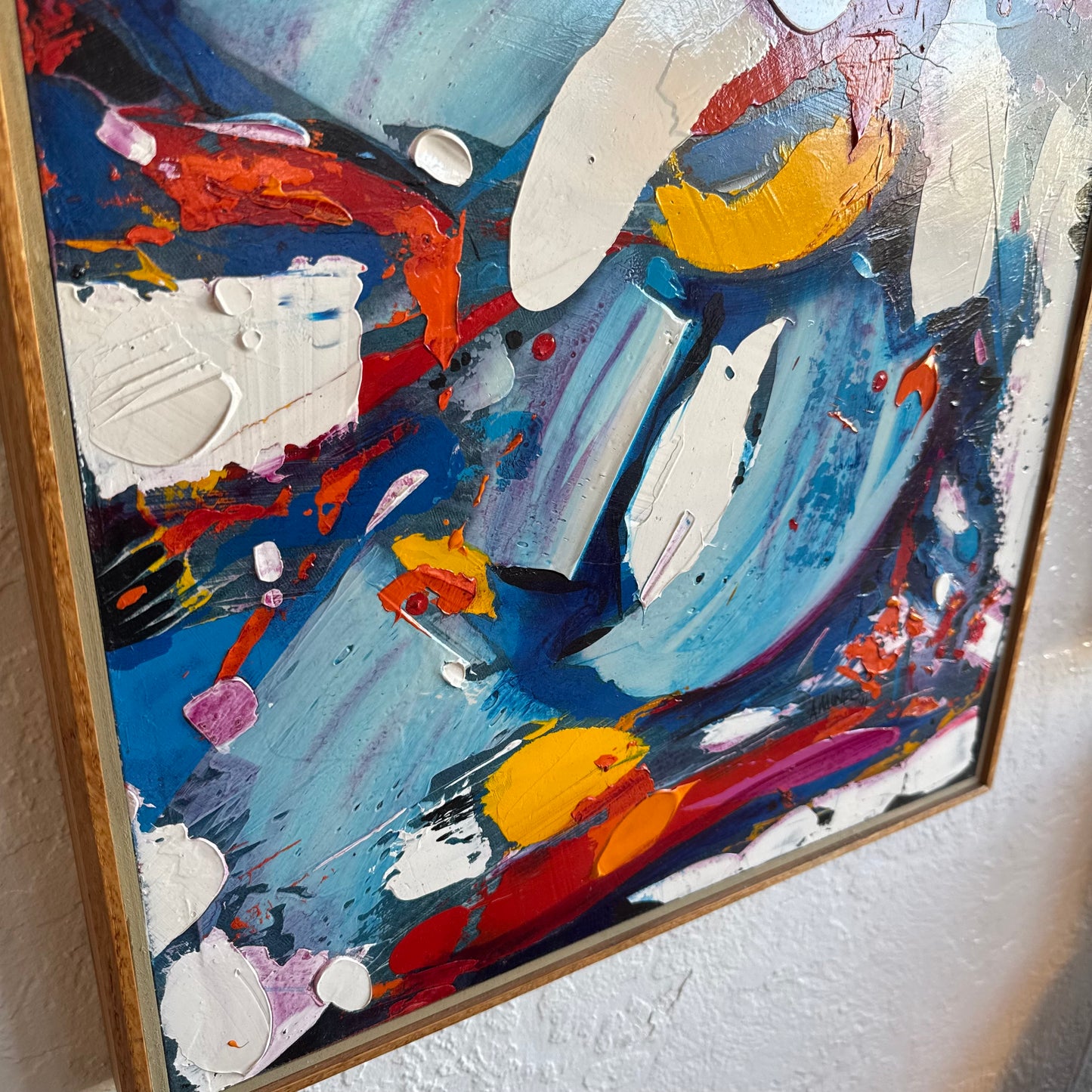 Alan Munro Abstract Acrylic Painting