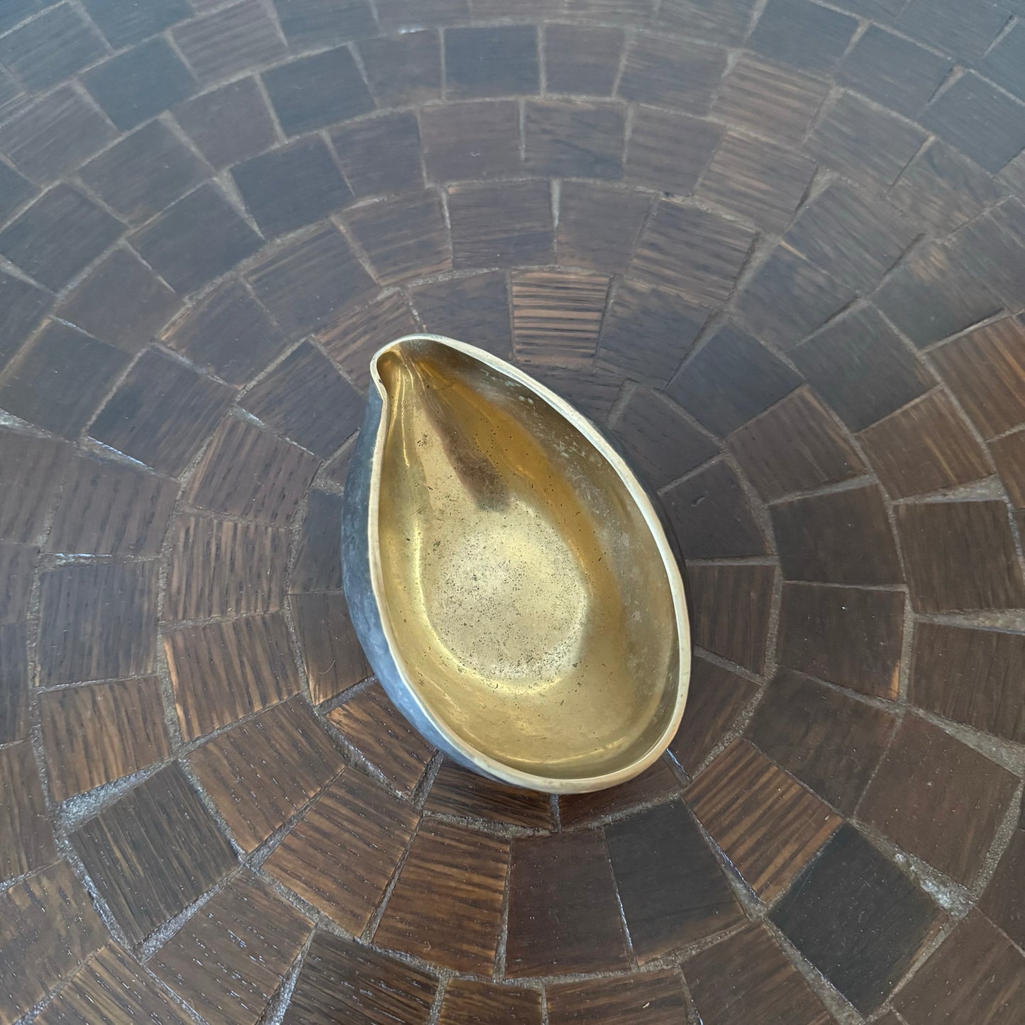 Pinched Bronze Bowl