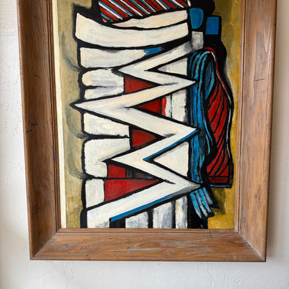‘Solid State’ Abstract Surrealist Oil Painting by Jack Hammack