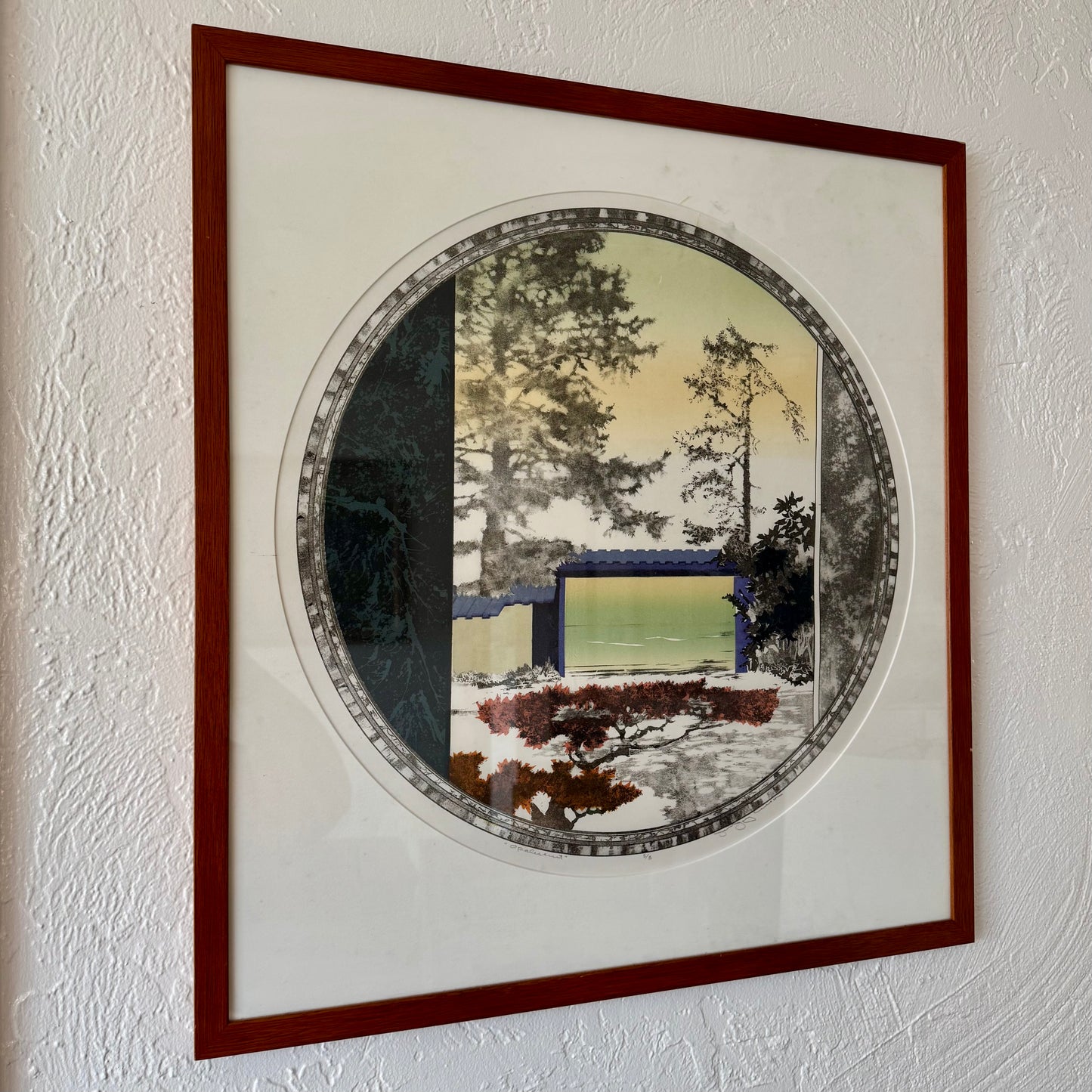 Jon Jay Cruson Landscape Stone Lithograph Print