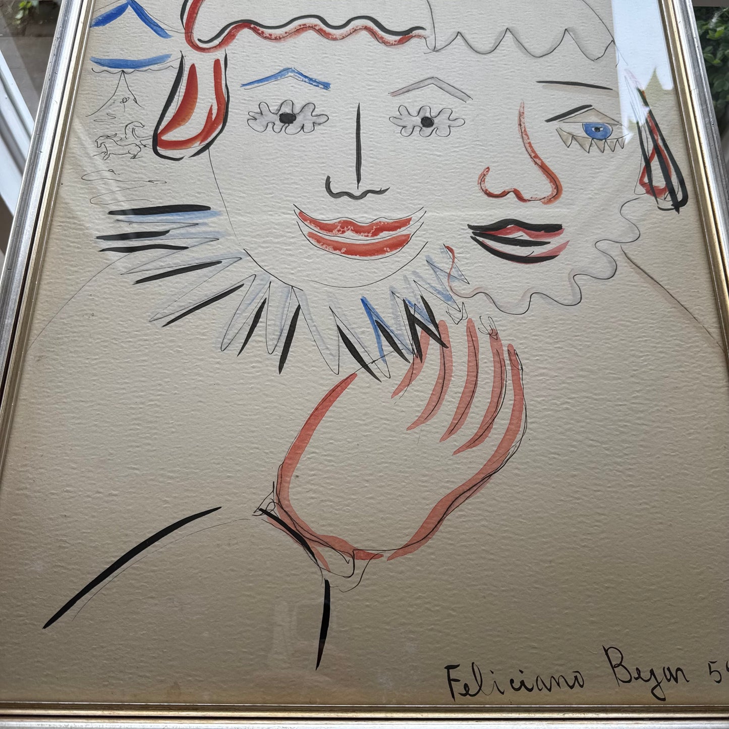 Feliciano Byan Cubist Figures Art Painting