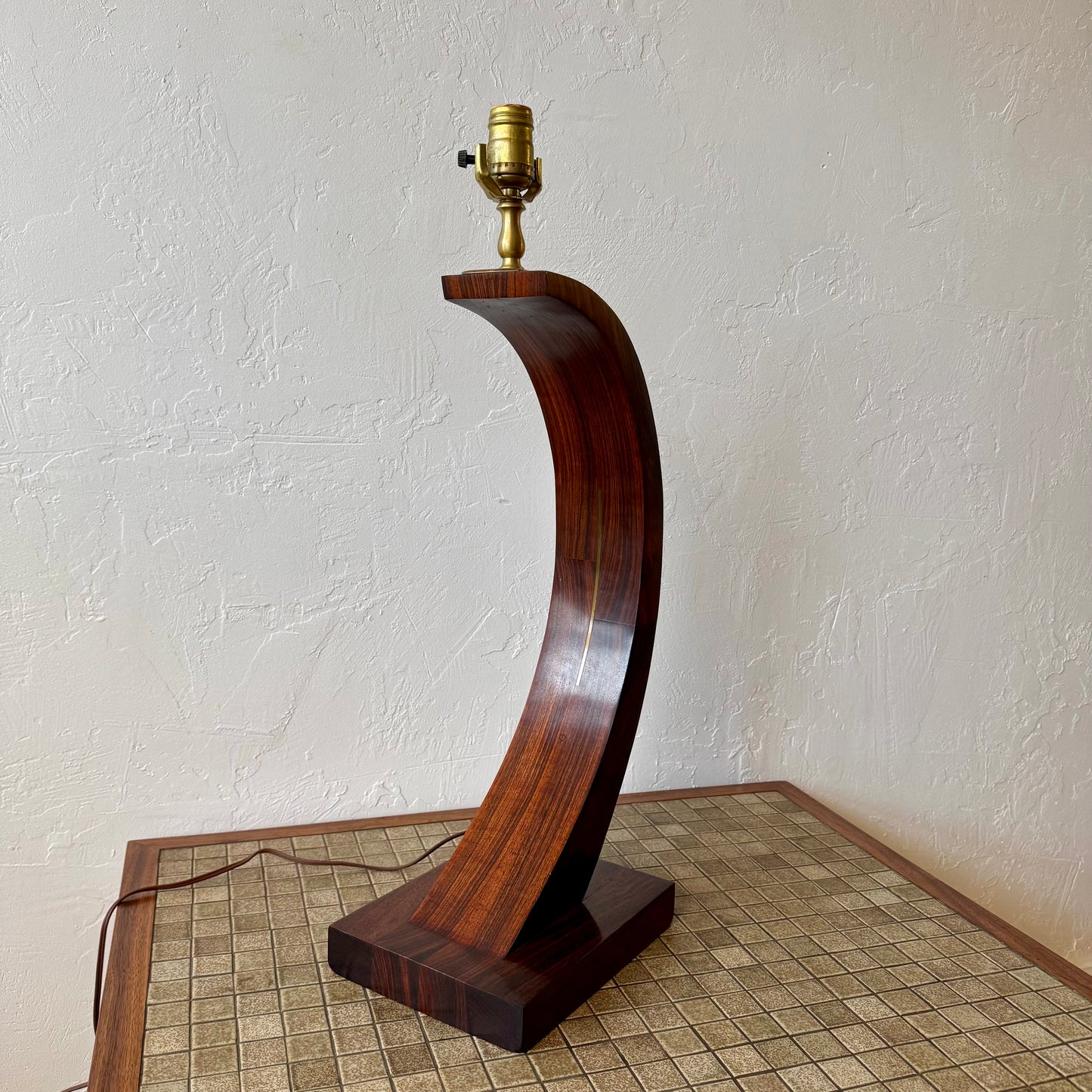 Studio Craft Rosewood Table Lamp, 1950’s