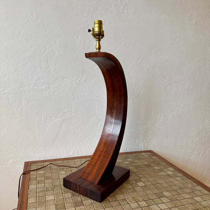 Studio Craft Rosewood Table Lamp, 1950’s