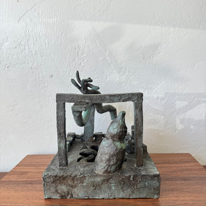 Susan Opie Abstract Bronze Sculpture, 1960’s