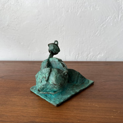 Susan Opie Self Portrait Bronze Sculpture