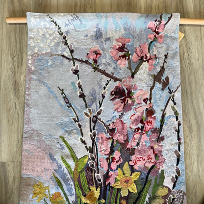 Vintage Wool Floral Tapestry, 1970’s