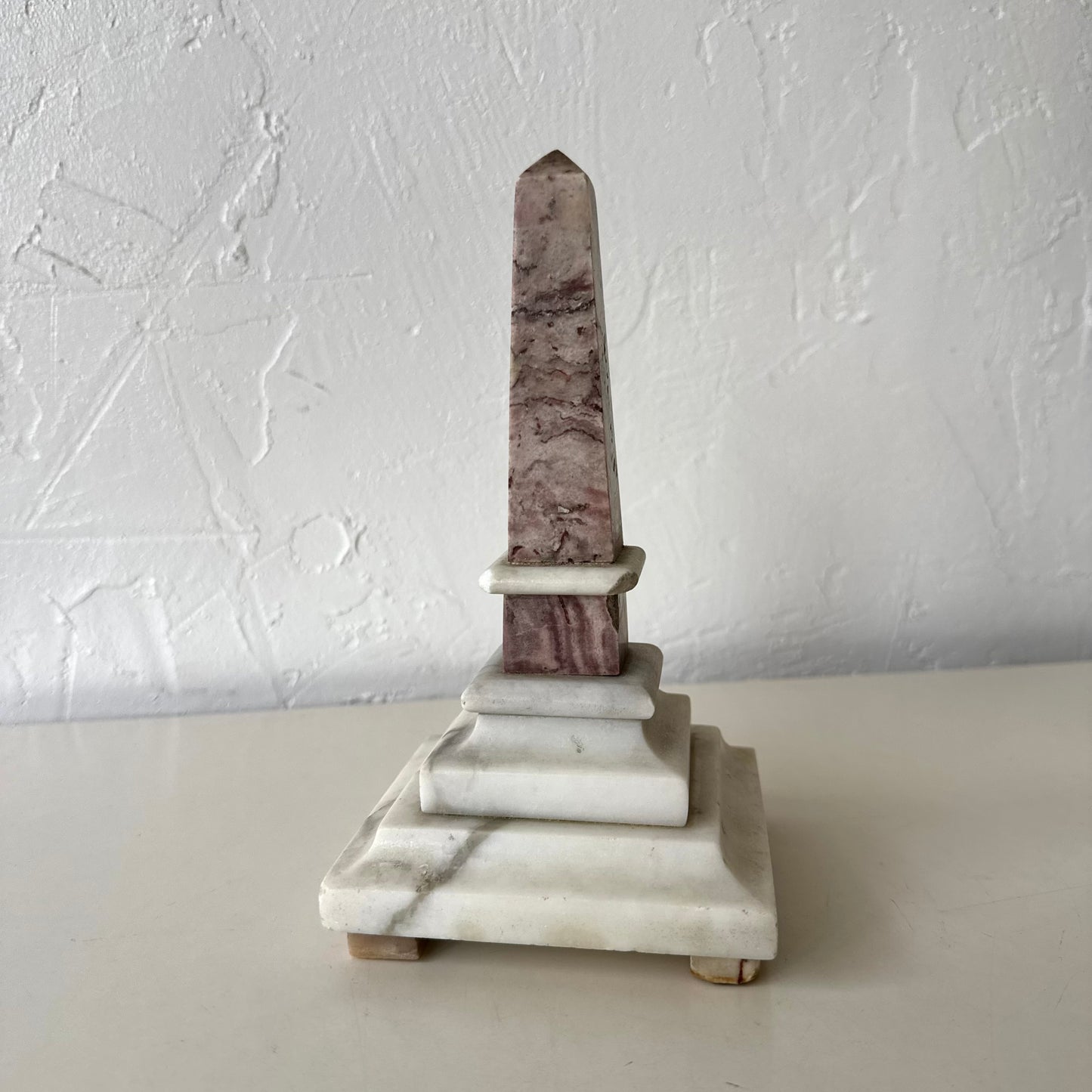 Vintage Italian Marble Obelisk, 1920’s