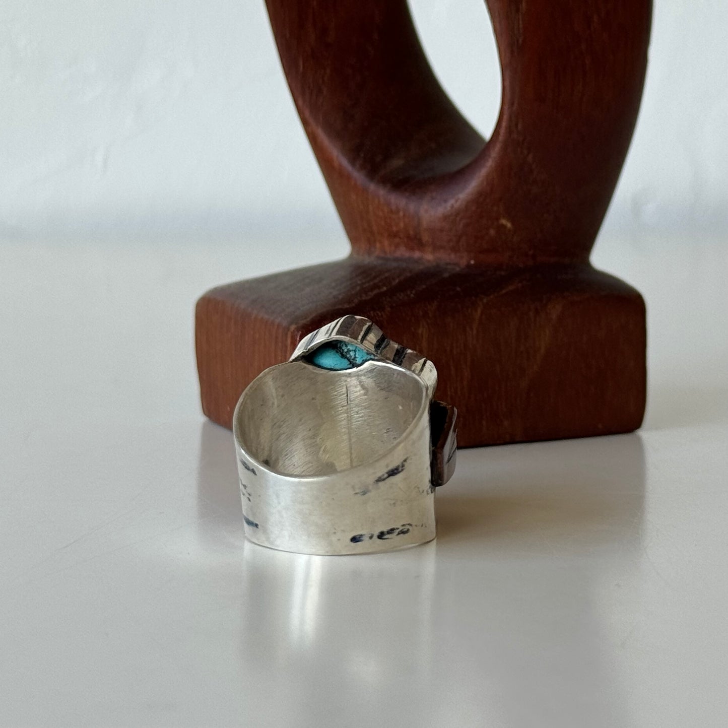 Max Nixon Silver + Turquoise Ring