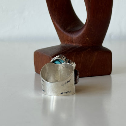 Max Nixon Silver + Turquoise Ring