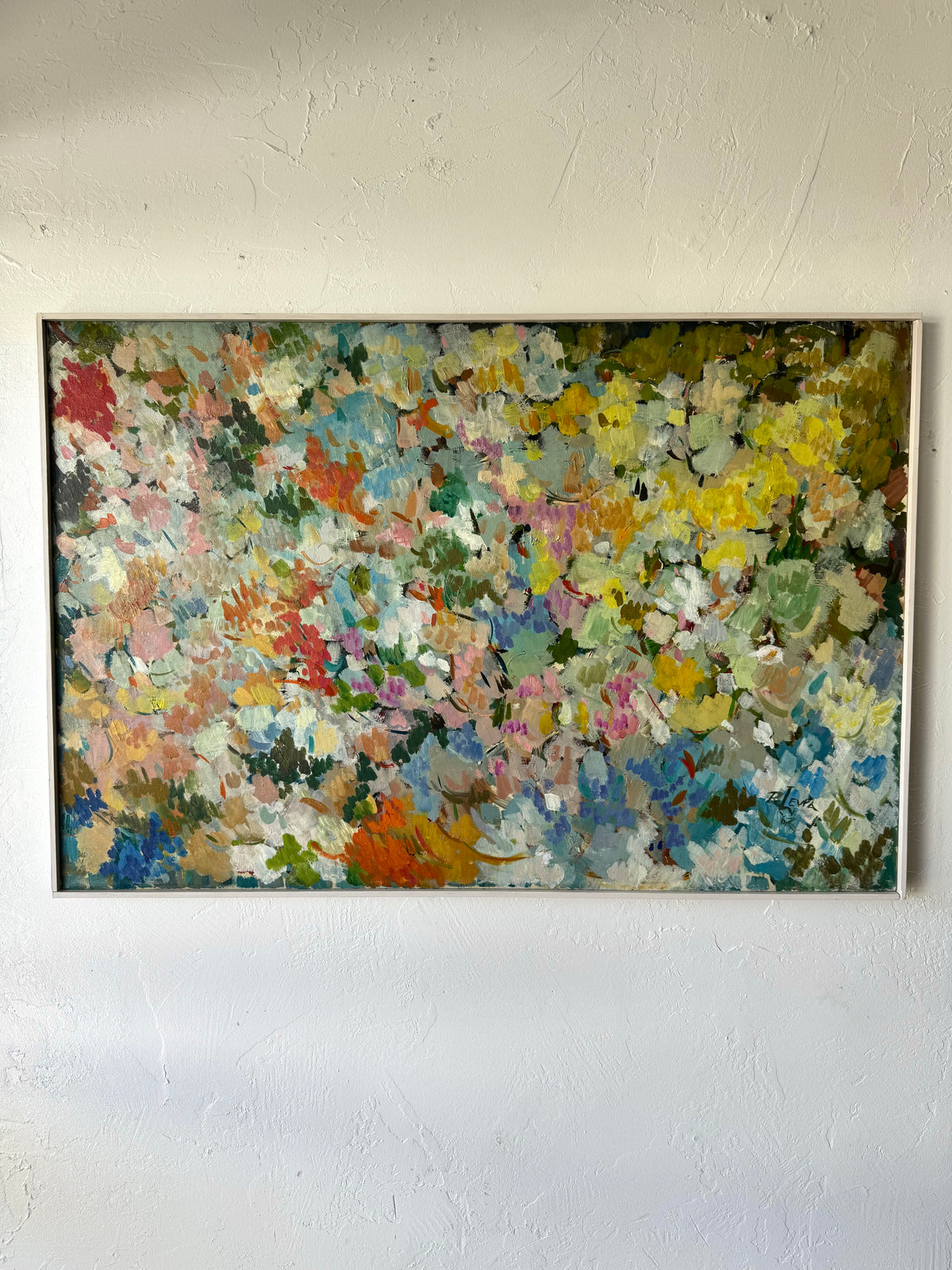 Ray Levra Abstract Colorfield Oil Painting