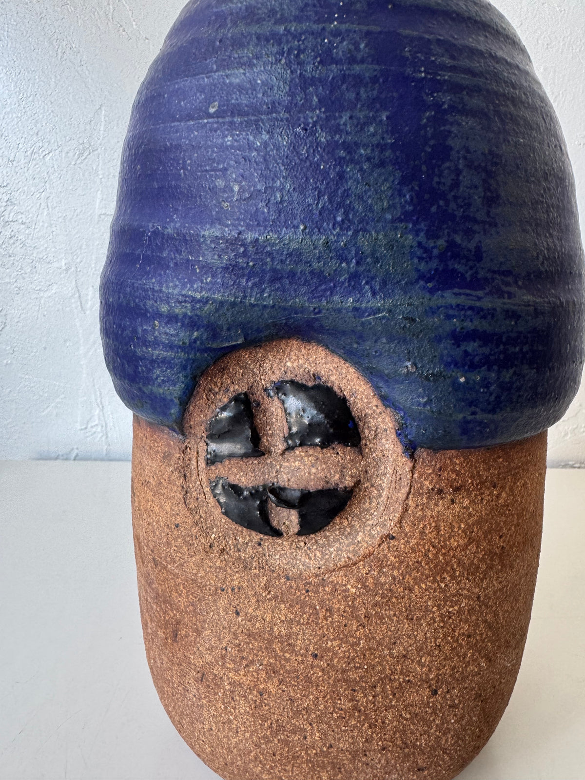 Michael Cohen Studio Pottery Cobalt Glaze Vase
