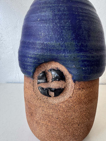 Michael Cohen Studio Pottery Cobalt Glaze Vase