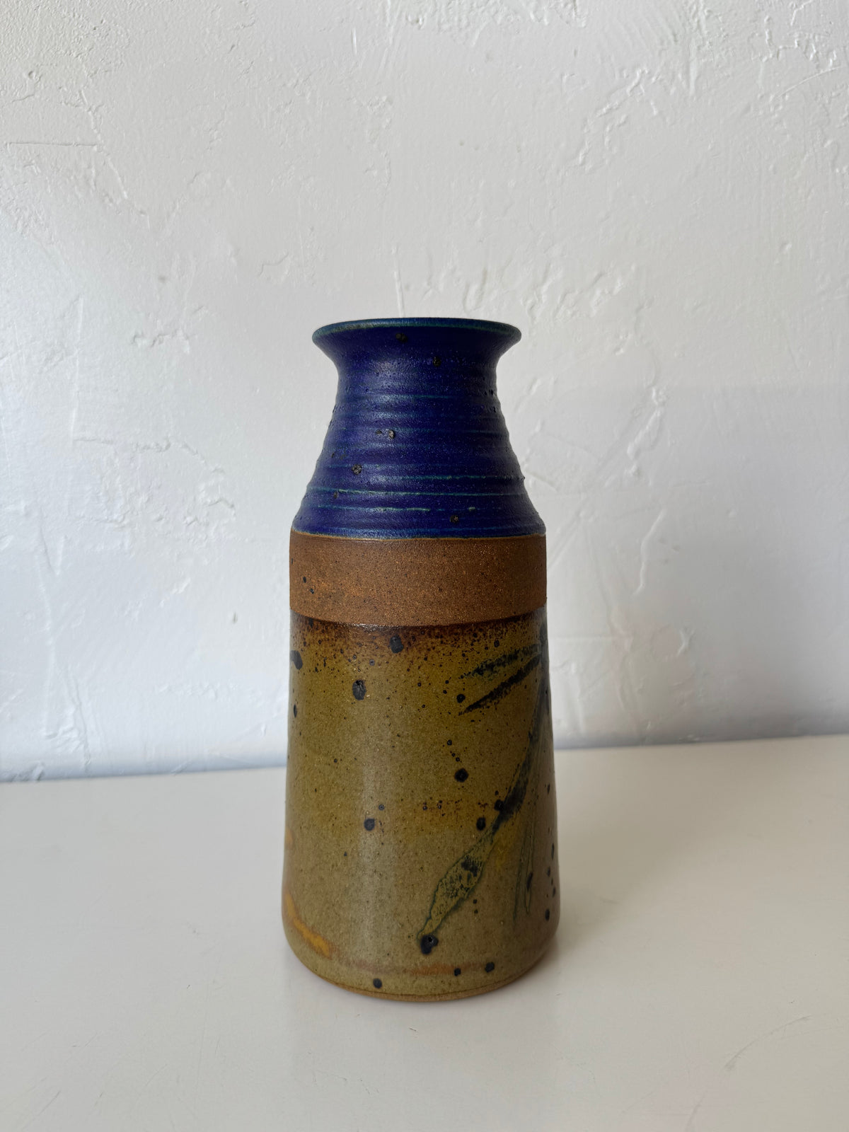 Michael Cohen Studio Pottery Cobalt Glaze Vase