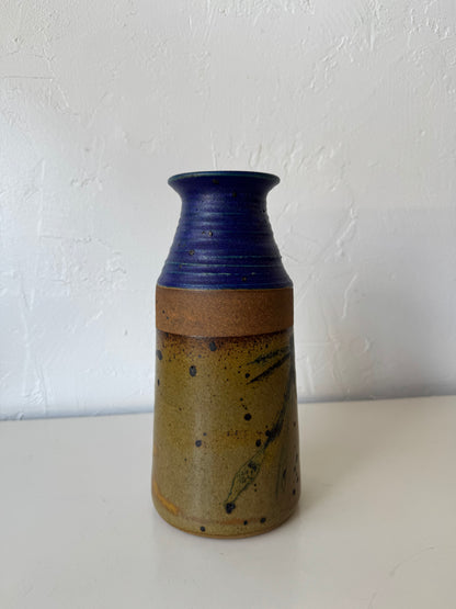 Michael Cohen Studio Pottery Cobalt Glaze Vase
