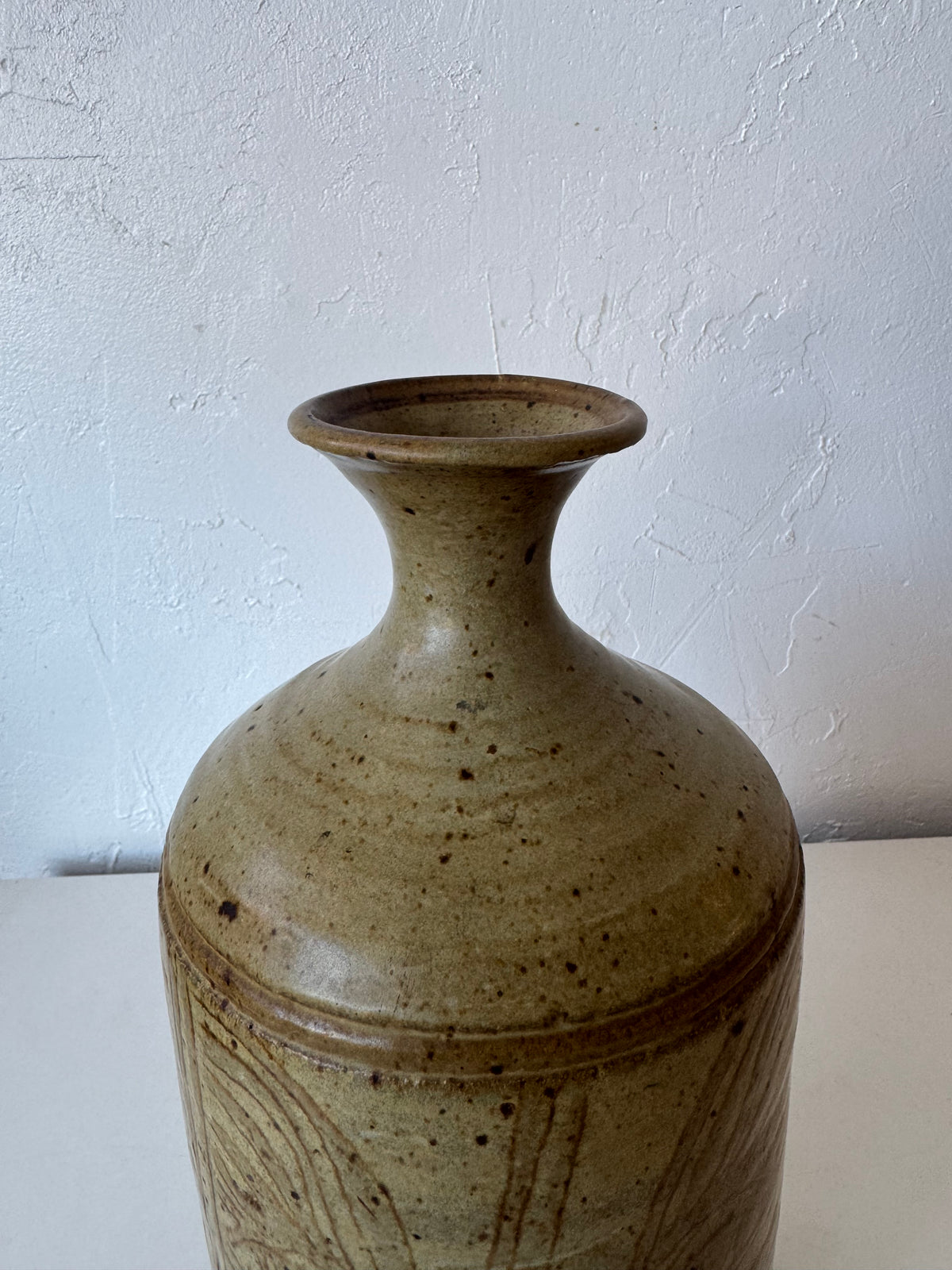 Frank Willett Studio Pottery Face Vase
