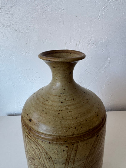 Frank Willett Studio Pottery Face Vase